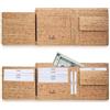 BOSHIHO Portafoglio Vegan sughero con slot per carte di tasca a moneta, RFID blocco Portafoglio sottile Trifold borsa portafoglio Eco-Friendly per gli uomini e le donne (cork 04)