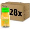 Kloster Kitchen Bio Ginger Shot Ananas 1SHOT 28 x 30 ml con veri pezzi di zenzero e germogli di zenzero vegani in bottiglia di vetro To Go