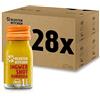Kloster Kitchen Bio Zenzero Shot Turmeric 1SHOT 28x 30 ml con veri pezzetti di zenzero I Zenzero Shot con Curcuma vegano in bottiglia To Go I dolce-piccante senza additivi e con dolcezza naturale