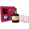 El Dorado, Rum 12 Years Old, 700 ml, Confezione Regalo con 2 Bicchieri, Aroma di Frutta Secca, Miele, Caramello, Note Legnose e Speziate, Invecchiato 12 anni in Guyana in Botti exBourbon, 40% Vol.