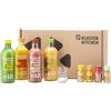 Kloster Kitchen Organic Ginger Shot Tasting Set M I 4 gusti 4x 360 ml + 4x 30 ml con veri pezzi di zenzero I Set regalo vegano dolce-piccante & con dolcezza naturale (incl. 1,00€ di deposito)