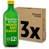 Kloster Kitchen Organic Ginger Shot Classic 12SHOTS 3 x 360 ml con veri pezzi di zenzero I vegan I 12 shot per bottiglia di vetro I dolce e piccante senza additivi (incl. € 0,75 di cauzione)