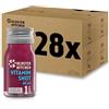 Kloster Kitchen Organic Vitamin Shot Berry Acai 1SHOT 28x 30 ml con veri pezzi di zenzero I Ginger Shot vegan nella bottiglia di vetro To Go I dolce e piccante senza additivi e con dolcezza naturale