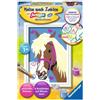 Ravensburger CreArt 27693 - Dear Horse - dipinto con numero per bambini dai 7 anni in su, set di pittura con cornice, pennello e colori acrilici, regalo per ragazze e ragazzi