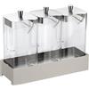 Pinti inox Distributore di Cereali o Succhi per Buffet - N° 3 Brocche Capacità lt 2,2 - Salvia, Carbone, Burro o Caffè