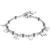 S'Agapõ Bracciale Donna in Acciaio e Pietre Naturali con Simbolo Cuore | Collezione Haiti - SHT42