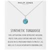Philip Jones Collana Turchese Sintetico con Scheda Preventivo