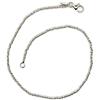 generico BRACCIALE ORO BIANCO 18K 750, MINI SFERE 1.5 MM DIAMANTATE, SFACCETTATE, 18.5 CM, MADE IN ITALY