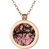 Morella Collana Donna 70 cm Acciaio Inossidabile Oro con Coins Moneta amuleto Ciondolo Chakra Rotondo 33 mm Gemma Pietra preziosa in Sacchetto di Velluto