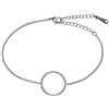 namana bracciale a cerchio per donna. Bracciale color argento o placcato oro rosa 18 carati con gemme di zirconi cubici AAA. Bracciale con una confezione regalo