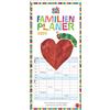 Heye Il piccolo bruco Nimmersatt Family Planner 2024. Calendario familiare con 5 colonne. Calendario da parete illustrato con cura con vacanze scolastiche e orari.