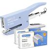 Rapesco 1355A Cucitrice a Pinza Classica Porpoise e 10.000 Punti 26/8 mm | Capacità 45 Fogli, Azzurro
