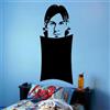 Ambiance Sticker Ardesia - Adesivo da parete trasparente Lionel Messi, altezza 90 x larghezza 40 cm