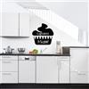 Ambiance Sticker Ardesia - Adesivo da parete con motivo a cupcake, 30 x 30 cm