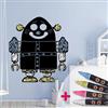 Ambiance Sticker Lavagna in ardesia - Adesivi da parete adesivi cancellabili - Robot - H85 x L75 cm + 4 gessi liquidi