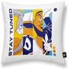 BL BELUM BELUM | Federa per cuscino 100% cotone 45 x 45 cm Modello Welcome Jam B | Federa per cuscino Space Jam | Federa per cuscino tessuto Half Panama 100% cotone organico