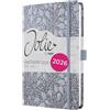 SIGEL J6361 Agenda settimanale Jolie 2026-1 anno - circa A5 - Enchanted Sky - 2 pagine = 1 settimana - copertina rigida - 80 g/m² - blu medio/nero - 174 p. - certificazione FSC