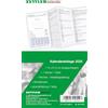 Zettler - Inserto di ricambio per calendario 2025, 8,8 x 15,2 cm, inserto di ricambio per agenda tascabile tipo 501, in confezione pellicola, 1 mese su 1 pagina, conteggio giornaliero e giorno