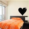 Ambiance Sticker Ardesia - Adesivo da parete con motivo cuore classico, altezza 110 x larghezza 110 cm