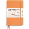 LEUCHTTURM1917 Paperback B6+ - Agenda mensile 2025, copertina morbida, 16 mesi, 80 g, a righe, albicocca