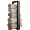 Taormina Design Porta asciugamani da bagno in metallo - Portasciugamani a parete - Salvaspazio per bagno, verniciato a polvere - ASC6020 Taormina Design