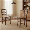 Dmora Sedia Cuenca Marrone Noce 2 Sedie Colore Seduta Marrone, Sfumatura Colore Struttura Noce Made in Italy