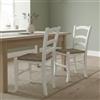 Dmora Sedia Coslada Bianco 2 Sedie, Made in Italy