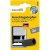 Schellenberg 52000 Tappi d'arresto per tapparelle avvolgibili, blocca tapparelle 20 x 40 mm, 2 pezzi - confezione doppia, antracite