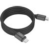 Ansmann Cavo USB-C Magnetico 120cm, Compatto, Rivestimento Silicone nero | Cavo magnetico USB-C, 60W Power Delivery, Compatto e pratico, Rivestimento silicone, Per viaggi e quotidiano