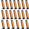 Biqing 20X Luci di posizione laterali a LED Ambra,12V impermeabile luci laterali a LED per camion rimorchio camion cabina autobus barca trattore camper