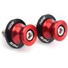 MEUMIR Nottolini Cavalletto 8MM Per Triumph 765rs Per Street Triple 765 RS 765 R 765r Supporti Per Forcellone Moto Viti Di Fissaggio Per Manutenzione Catena(rosso,With logo)