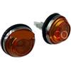 ELVEZIO ESPOSITO INTERNI E ACCESSORI PER Lucciole Laterali In Plastica Arancione Compatibile con Fiat 500 N/D/F/L/R, 500 Giardiniera e Fiat 600