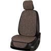LOAGHBA Coprisedili Auto per Leapmotor T03 2024 2025 2026, Anteriori Posteriori Coprisedile Set Completo, Quattro Stagioni con Tasche, Accessori Auto,Coffee