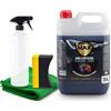 MAX DETAIL-LAB - Shine & Protection - Nero Gomme Auto Rinnova Plastiche, Lucida Ravviva Plastica, Restauratore Idratante Pneumatici, Kit Pulizia Professionale Prodotti Detailing Car Moto, 5L