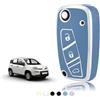 TOOMUME Cover Chiave TPU, Custodia Chiave Adatto per Fiat Florino Ducato Doblo Iveco Qubo Stilo Linea Idea Ulysse Punto Lancia Lybra Musa Delta, Copri Chiavi Guscio Chiave Auto Telecomando - Flip Key