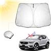 BIBIBO Volvo XC40 - Parasole per auto con protezione UV compatibile con Volvo XC40 2018-2025, parasole per auto per parabrezza, protezione dal calore auto contro i raggi UV