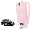 TOOMUME Cover Chiave Auto per Opel Vauxhall Corsa E D Adam Astra J Mokka X | Silicone Morbido, Antiurto, Anticaduta, Antigraffio, Custodia Protettiva Chiave per Insignia A Zafira C Meriva B, 3 Tasti