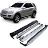 J&J AUTOMOTIVE Pedane Laterali per Mercedes M-Class W164 2005-2011, Sottoporta Minigonne in Alluminio e Plastica ABS, Set Completo con Materiale di Montaggio Incluso