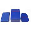 docsmagic.de Deck Box + 60 Double Mat Blue Sleeves Small Size - Mini Porta Mazzo & Bustine Blu - YGO