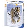 Ravensburger - Puzzle Tigre sulla Neve, 500 Pezzi, Idea regalo, per Lei o Lui, Puzzle Adulti