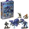 Mega Brands Mega Construx Halo HHC36 - Contiene 135 pezzi - Cofanetto Le Ghost de Requiem - Confezione da 4 mini statuette articolate 5 cm + nave da costruire