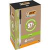 BIC Penne BIC Ecolutions Round Stic, Nero, 60 Unità, Cancelleria Ufficio