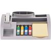 Post-it Organizer da Scrivania con Foglietti e Segnapagina + Nastro Scotch | con 6 Scomparti, Base Appesantita e Utilizzo con una Sola Mano - Tiene gli Accessori in Ordine e Sempre a Portata di Mano