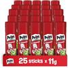 Pritt Colla Stick, Colla trasparente per scuola e ufficio, 25 x 11 g | Colla per bambini, Sicura, Affidabile, Tenuta forte, Lunga durata, Per lavoretti e fai da te