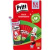 Pritt Colla Stick, Colla per bambini, 6 x 22 g | Sicura, Senza solventi, Per lavoretti e fai da te, Tenuta forte, Per scuola e ufficio, Per carta, cartone, tessuto e foto