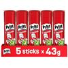 Pritt Colla Stick 5 x 43 gr, Colla per Bambini Sicura e Affidabile, Adesivo per Lavoretti e Fai da te, con una Tenuta Forte per Uso Scuola e Ufficio, 10 Stick x 43 gr