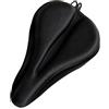 ULTECHNOVO Cuscino Sella Bici in Silicone per Ciclismo, Nero, Facile | Principianti e Amatori, Cotone e Poliestere, Stile Creativo e Moda, Montaggio Semplice