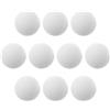 TEHAUX 60mm Palline da Golf in Eva 10 Pezzi per Allenamento Leggero | Bianco, Stabile e Distanza Limitata, per Pratica Indoor e Allenamento nel Cortile di Casa