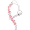 HOMSFOU Contatore Golf Perline Rosa Scintillanti, Manuale, Portatile | Bracciale Leggero in Plastica e Nylon, Precisione Alta, per Competizioni e Partite Amichevoli