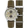 AVI-8 Hawker Hurricane Orologio cronografo classico con cinturino in pelle da uomo, 43,5 mm AV-4011